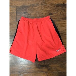 Nike Men's Shorts Dri-fit Large Red Athletic Running Hiking Sports